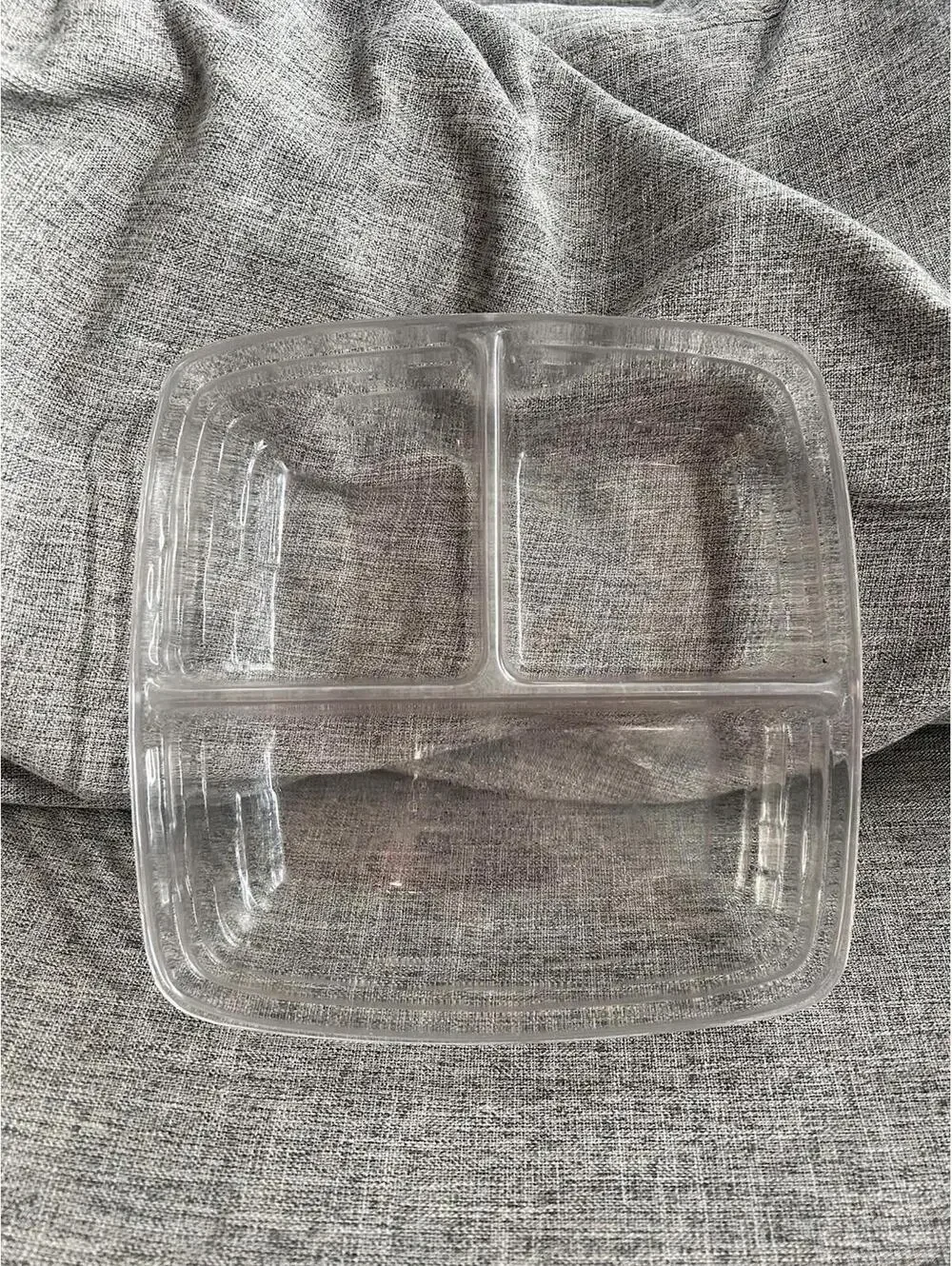 Longaberger Hard Plastic 3 Way Divided Protector 8 x 8 Serving Solutions 41327